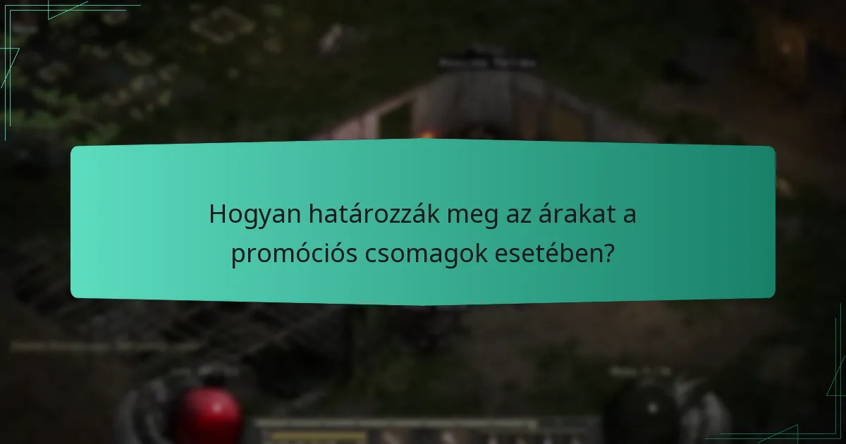 Hogyan határozzák meg az árakat a promóciós csomagok esetében?