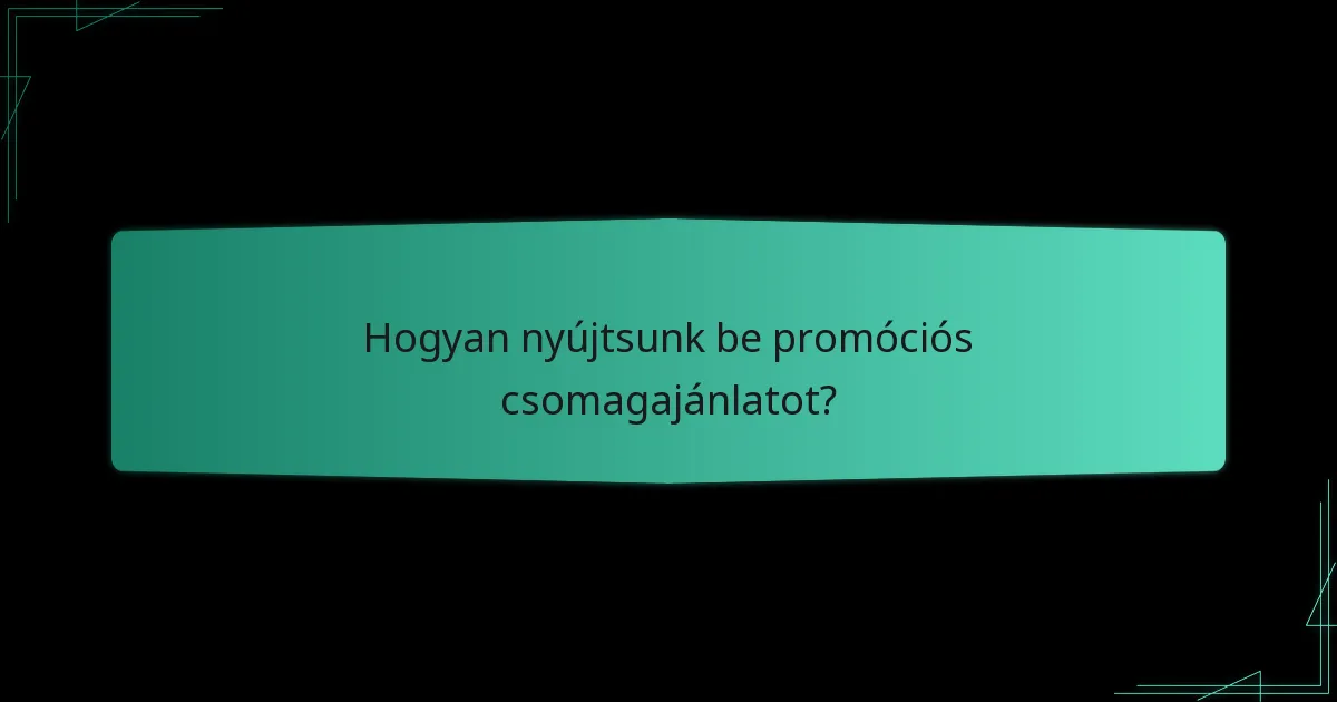 Milyen értesítések állnak rendelkezésre a promóciós csomagajánlatokhoz?