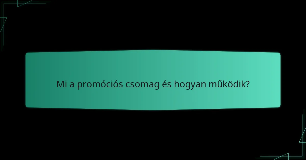 Hogyan határozzák meg az árakat a promóciós csomagok esetében?